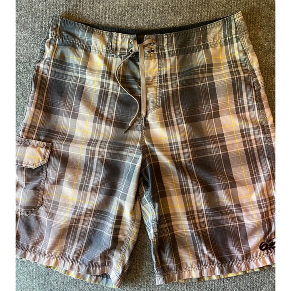 Nike 6.0 Baggy 10" Board Swim Shorts Men 34 Loose Skateboard BMX Surf Drawstring - Picture 1 of 16
